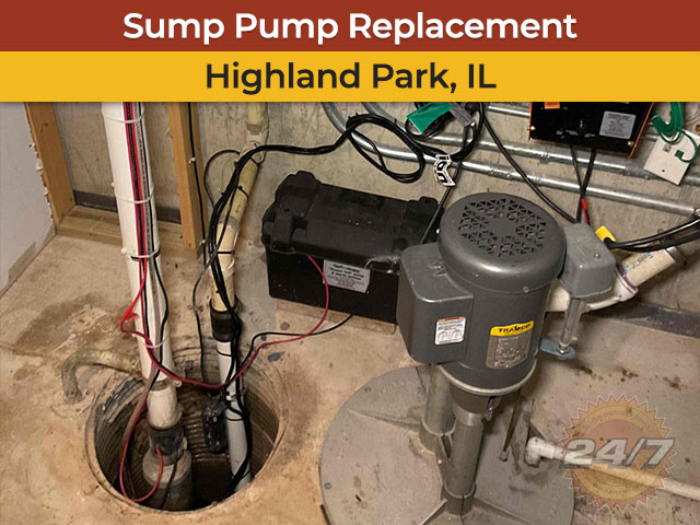 Sump Pump Replacement in Highland Park, IL