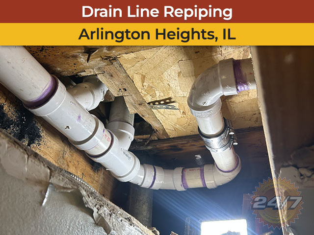 Drain Line Repiping in Arlington Heights, IL