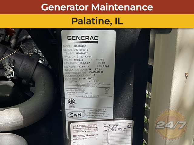 Generator Maintenance in Palatine, IL