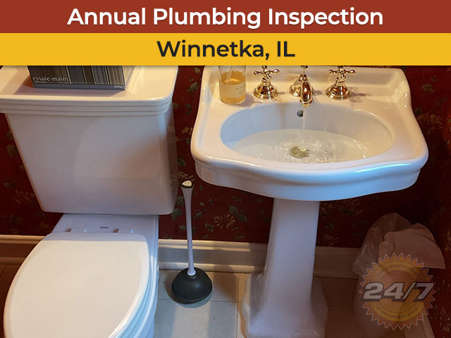 Annual Plumbing Inspection in Winnetka, IL