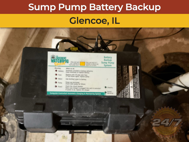 Sump Pump Battery Backup Repair in Glencoe, IL