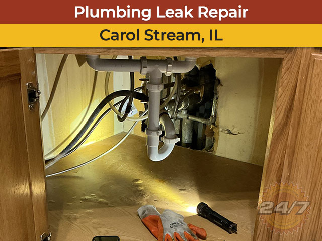 Emergency Plumbing Leak Repair in Carol Stream, IL