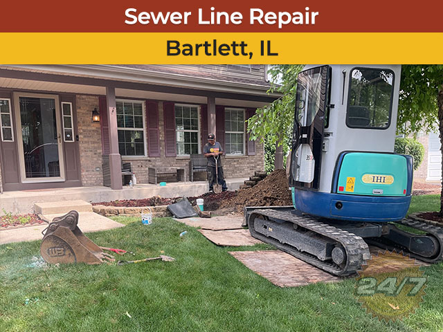 Sewer Line Repair in Bartlett, IL