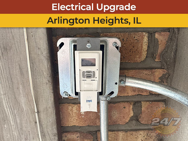 Outdoor Lighting Electrical Upgrade in Arlington Heights, IL
