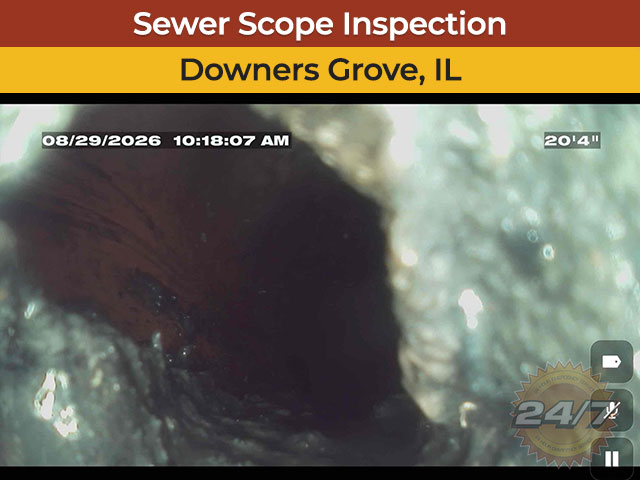 Sewer Scope Inspection in Downers Grove, IL